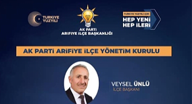 Ak Parti Arifiye İlçe Başkanlığı Yönetim Kurulu Atandı