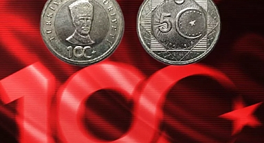 Darphane, Cumhuriyet'in 100. yılına özel üretti! 5 liralık madeni hatıra parası