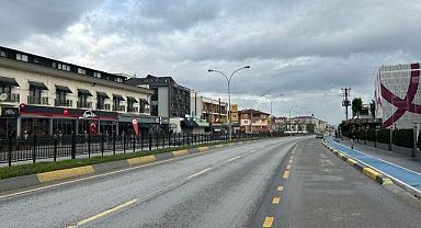 Şehir trafiğine 'tatil' arası...