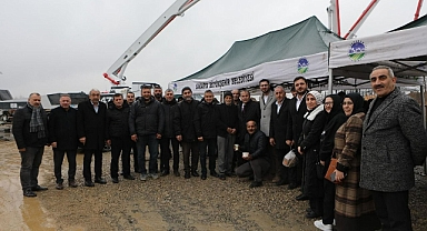 Hanlı Şehitler Cami'nin temeli atıldı