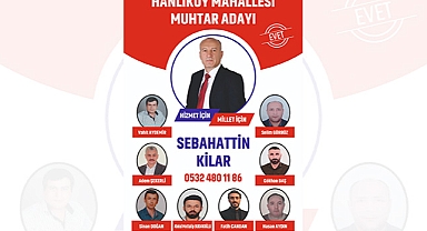 Hanlıköy Mahallesi Muhtar Adayı Sebahattin Kilar, Azaları ile Saha Çalışmalarına Başladı