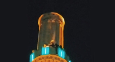 Cami minaresinde intihar girişimi!