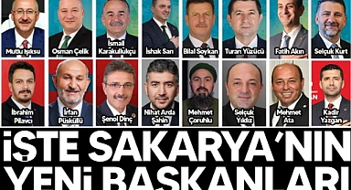 İşte Sakarya’nın yeni belediye başkanları…