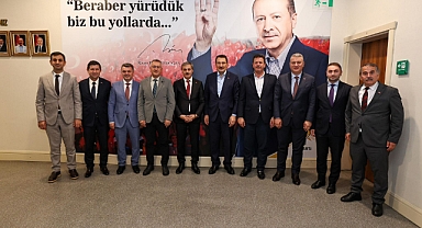 Yusuf Alemdar ve İlçe Belediye Başkanlarından Yavuz’a Ziyaret