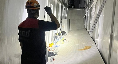 Sakarya Şehir Hastanesi inşaatında işçilerin kaldığı yapıda göçük