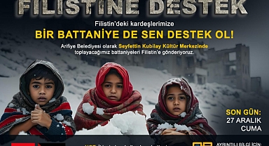 Arifiye Belediyesi’nden Filistin’e Destek: Battaniye Bağışı Kampanyasında Son Hafta