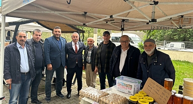 Başkan Karakullukçu'dan Hanlı Şehitler Camii Kermesine Destek