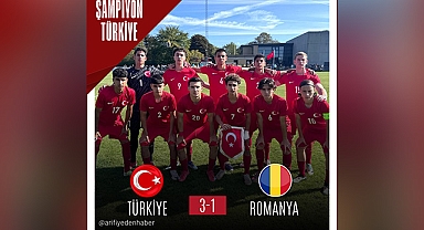 U16 Millî Takımımız Romanya’yı 3-1 Mağlup Ederek Turnuvada Şampiyon Oldu!