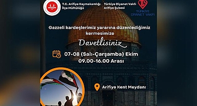 Arifiye’den Gazze’ye Gönül Köprüsü: Yardım Kermesi Başlıyor