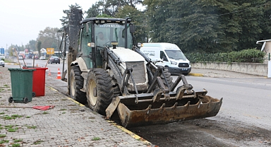 Arifiye Terminal Yan Yolunda Hummalı Temizlik Çalışması