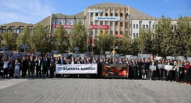 Sakarya Barosu Avukatlarından Gazze’ye Dayanışma ve Destek Yürüyüşü!