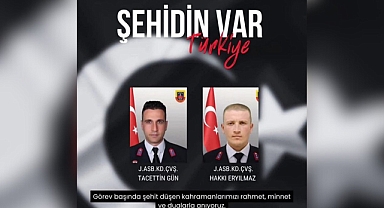 Şehitlerimize Son Görev: Tacettin Gün ve Hakkı Eryılmaz İçin Tören Düzenlendi