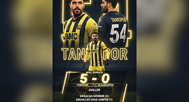 Tankspor Fırtına Gibi: Alaağaçspor'u 5-0 Mağlup Etti