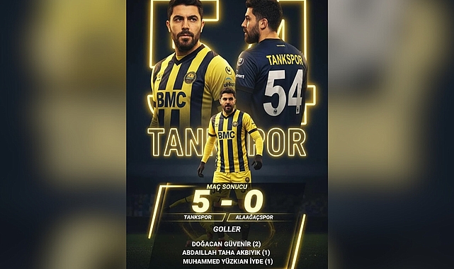Tankspor Fırtına Gibi: Alaağaçspor'u 5-0 Mağlup Etti