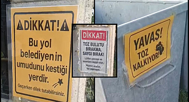 Arifbey'de Mizah Dolu Tepki: Vatandaşlar Bozuk Yollara Yazılarla Seslendi!