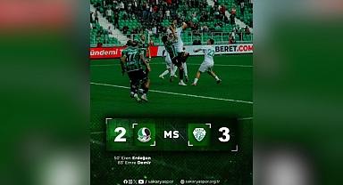Sakaryaspor Taraftarını Üzdü: Evinde 2-3’lük Mağlubiyet