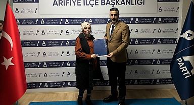 Anahtar Parti Arifiye Kadın Kolları Başkanlığı Hacer Aksu’ya Emanet
