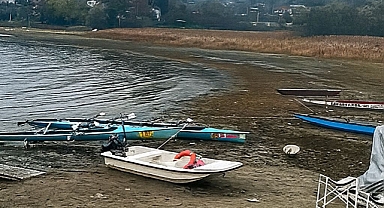 Sapanca’da Su Çekilmesinde Son Görüntüler Şoke Etti