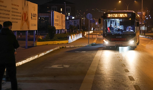 Vardiyaya Kalanlara Müjde: Gece Otobüsleri Hizmete Girdi