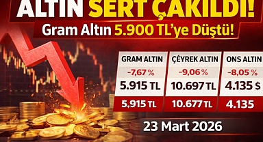 Altında Deprem! Gram Altın 5.900 TL’ye Kadar Geriledi!