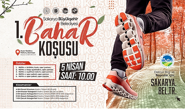 Sakarya’da Bahar Coşkusu! 23 Nisan Halk Koşusu Başlıyor!