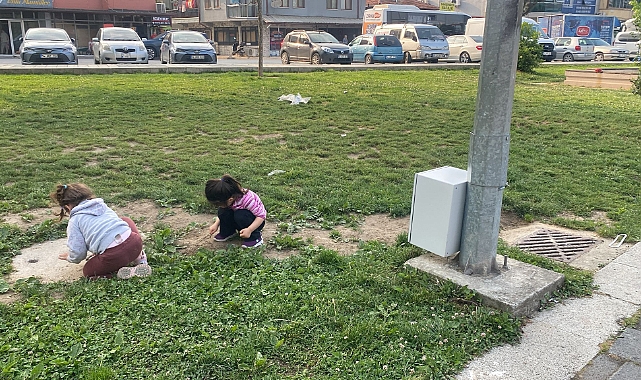 Arifiye'de Çocuk Parkındaki Elektrik Panosu Tehlike Yaratıyor