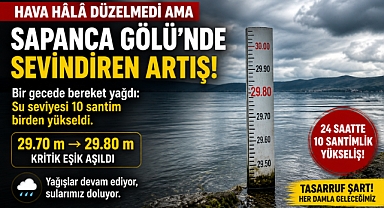 Havalar Düzelmedi Ama Sular Yükseliyor! Sapanca Gölü’nde Sevindiren Artış