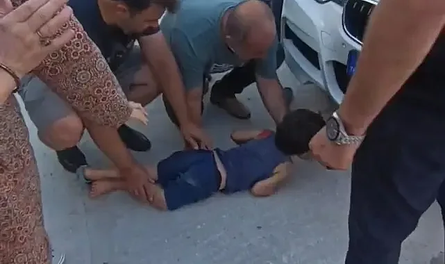 Hanlıköy’de Dehşet Anları: Otomobilin Çarptığı Küçük Çocuk Ağır Yaralandı